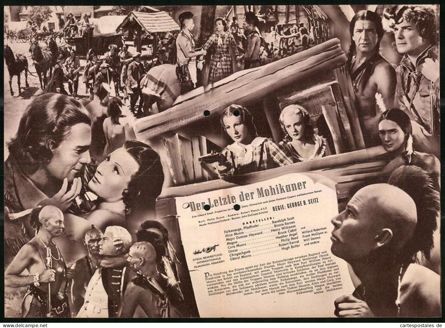 Filmprogramm IFB Nr. 1430, Der Letzte Der Mohikaner, Randolph Scott, Binnie Barnes, Regie: George B. Seitz  - Riviste