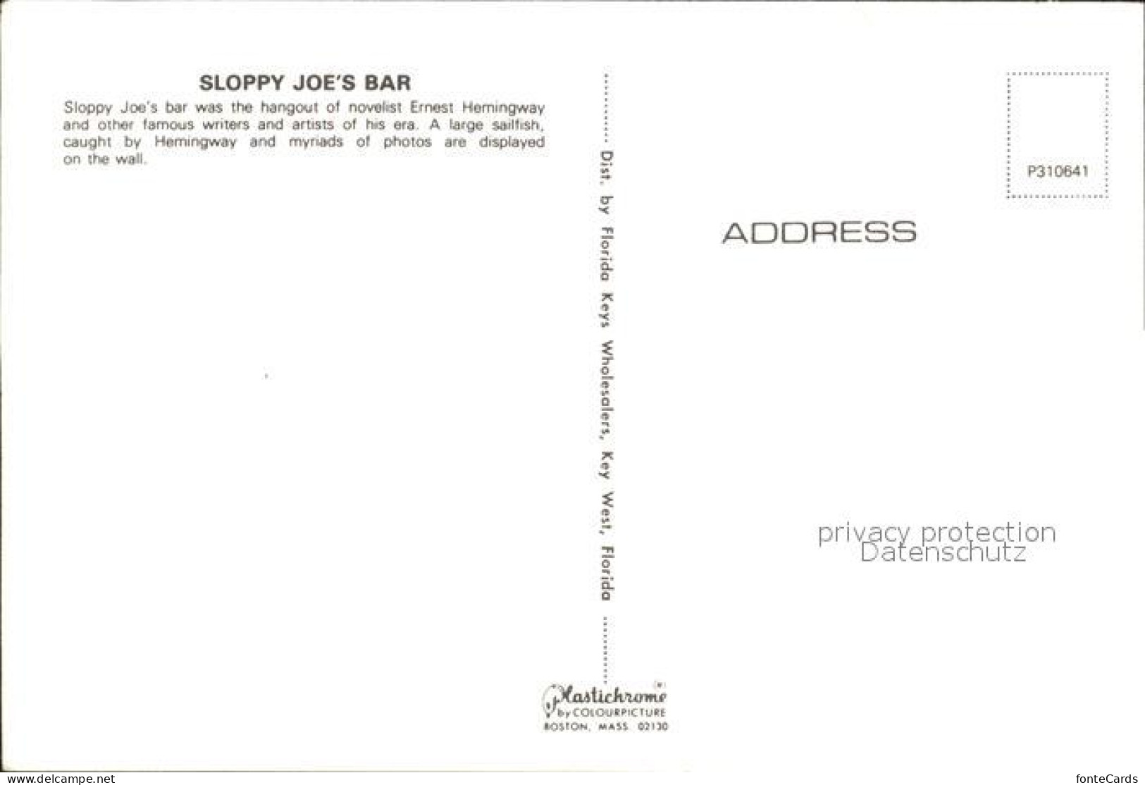 72239929 Key_West Sloppy Joes Bar  - Autres & Non Classés
