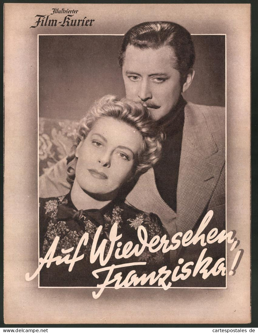 Filmprogramm IFK Nr. 3201, Auf Wiedersehen Franziska!, Marianne Hoppe, Hans Söhnker, Regie: Helmut Käutner  - Zeitschriften