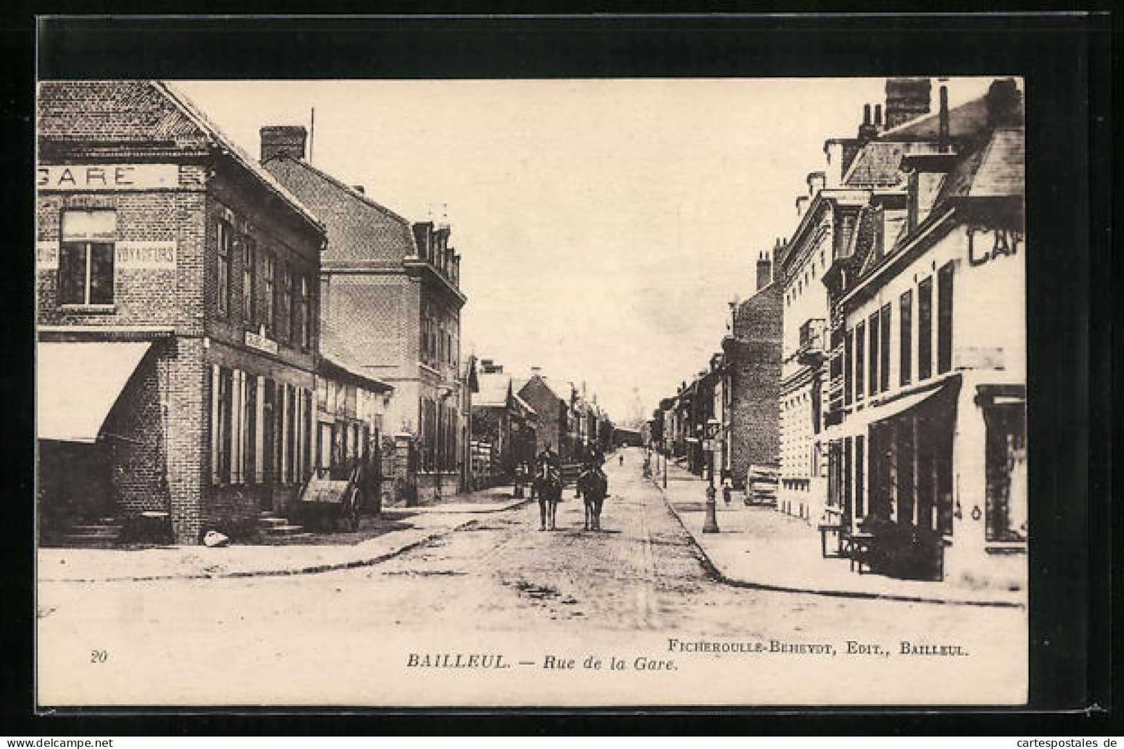 CPA Bailleul, Rue De La Gare  - Altri & Non Classificati