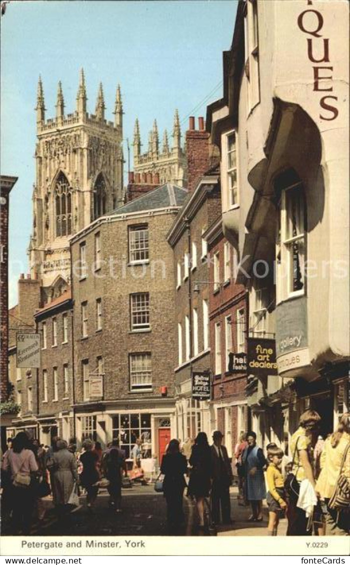 72234094 York UK Petergate And Minster York - Other & Unclassified