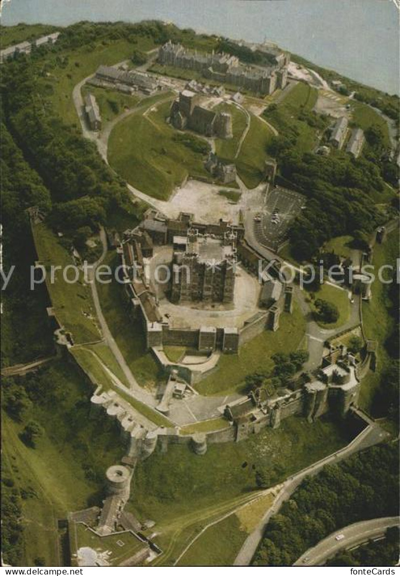 72234089 Dover Kent Dover Castle Fliegeraufnahme Dover - Altri & Non Classificati