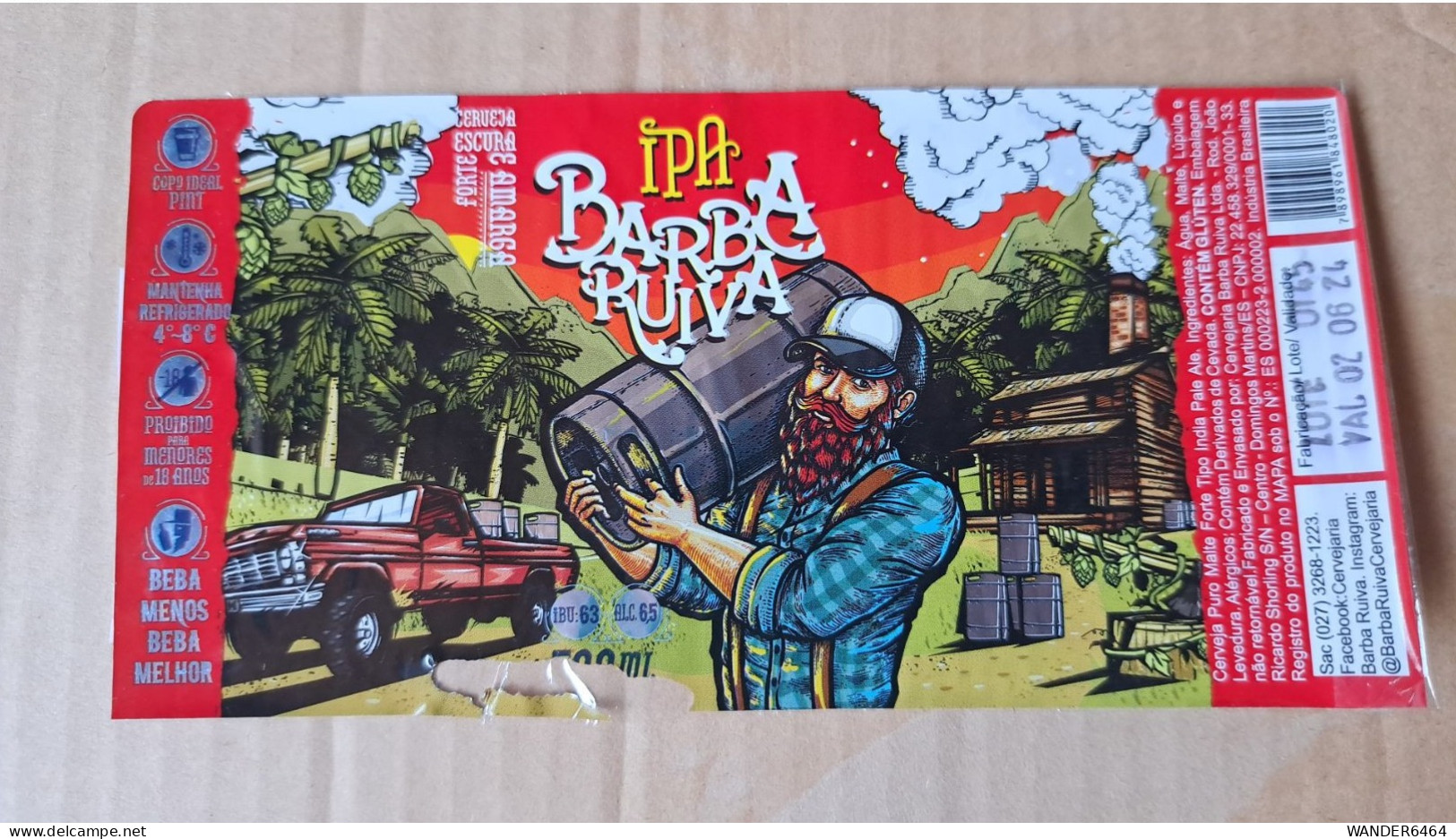 BRAZIL CRAFT BEER LABEL/ #021 - Birra