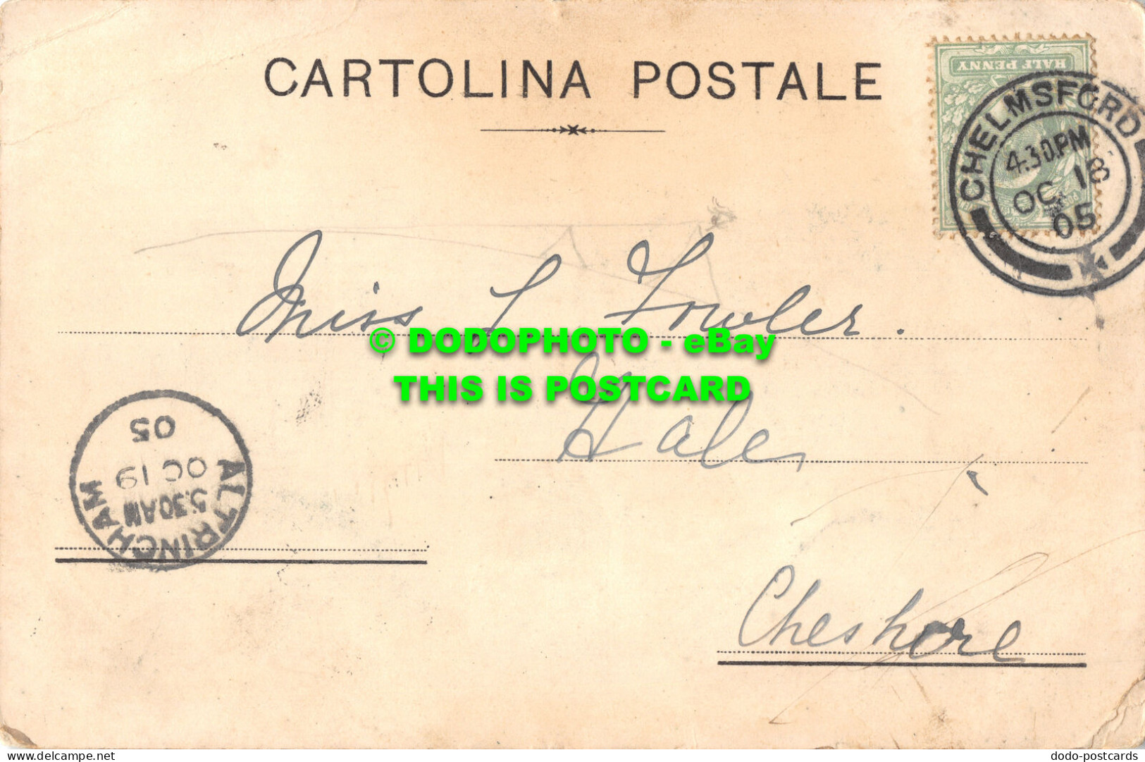 R510692 La Mortola. Ventimiglia. Italy. Postcard. 1905 - Mondo