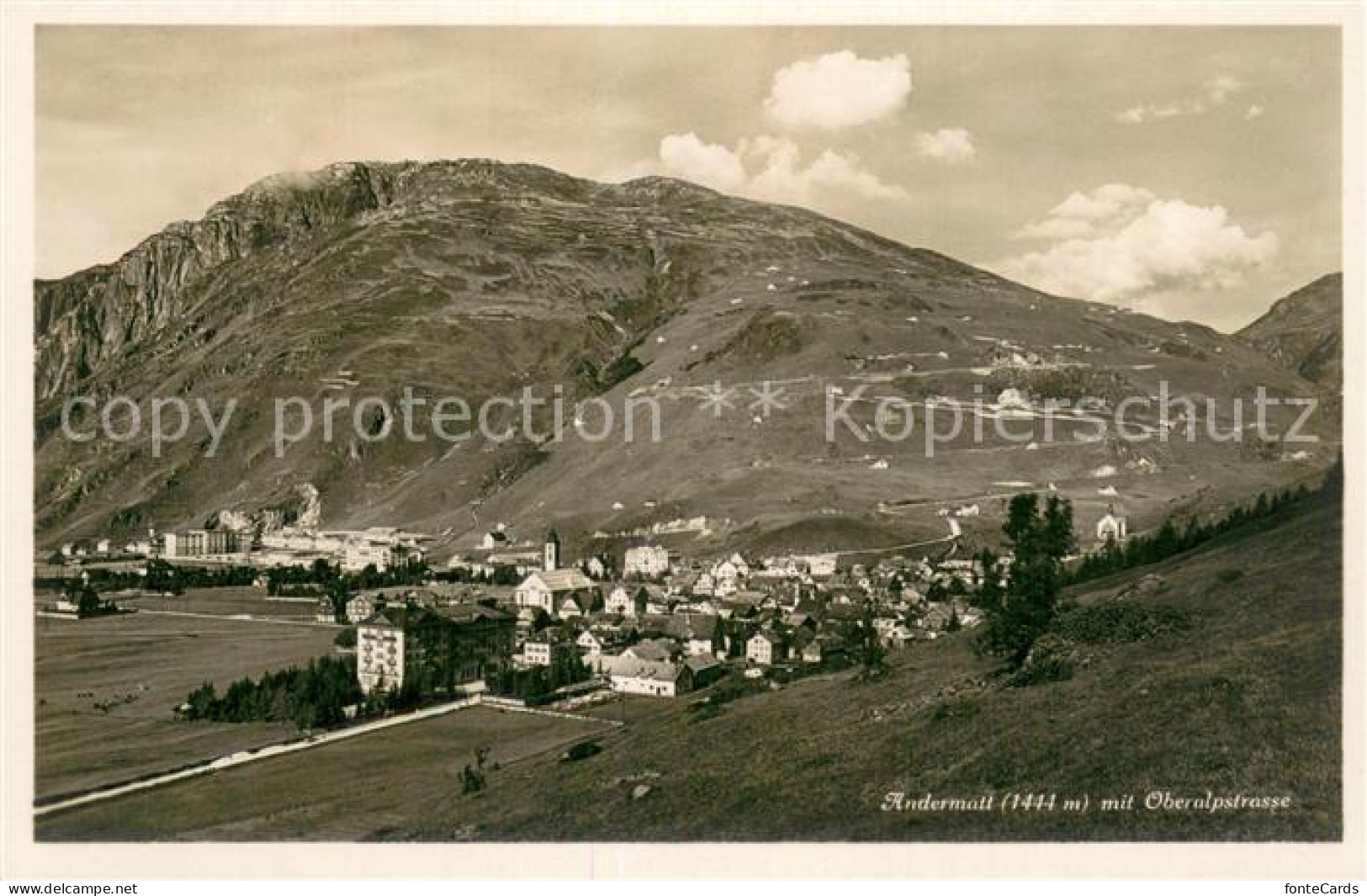 13738454 Andermatt UR Mit Oberalpstrasse  - Autres & Non Classés