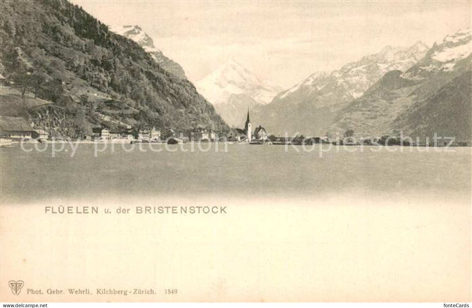 13738451 Flueelen Vierwaldstaettersee UR Panorama Mit Bristenstock  - Autres & Non Classés