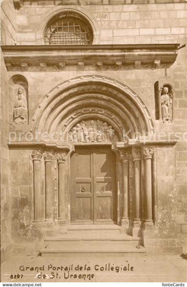 13738434 Saint Ursanne Grand Portail De La Collegiale Saint Ursanne - Autres & Non Classés