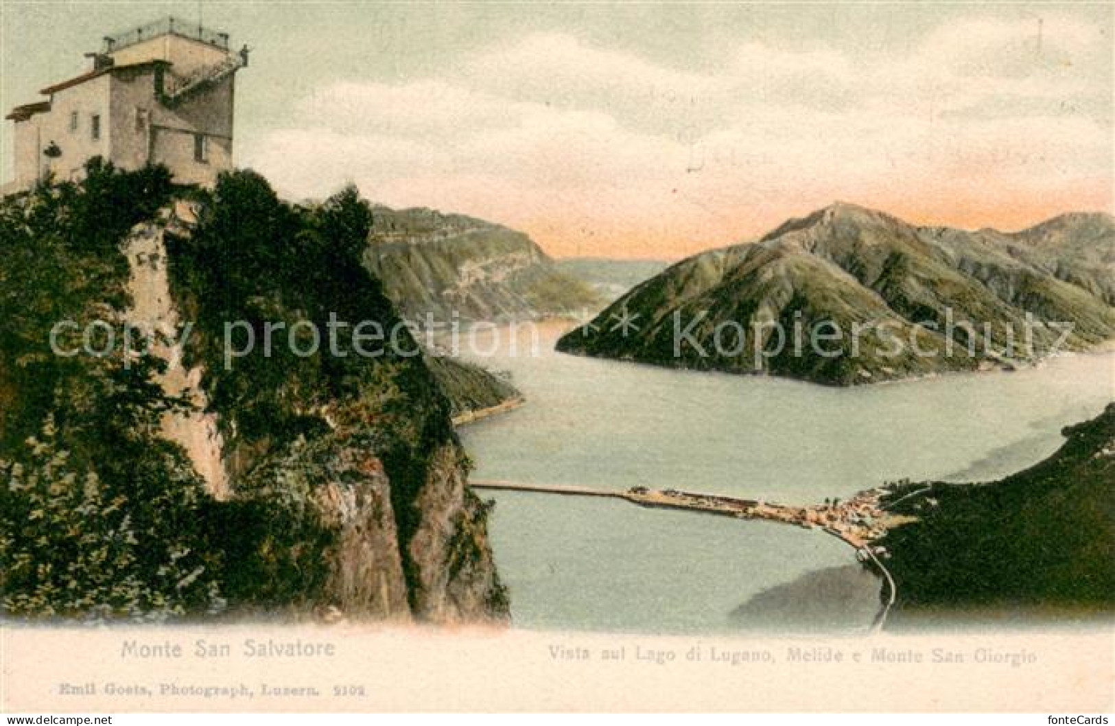 13738388 Melide Lago Di Lugano E Monte San Giergio E Monte San Salvatore Melide  - Sonstige & Ohne Zuordnung