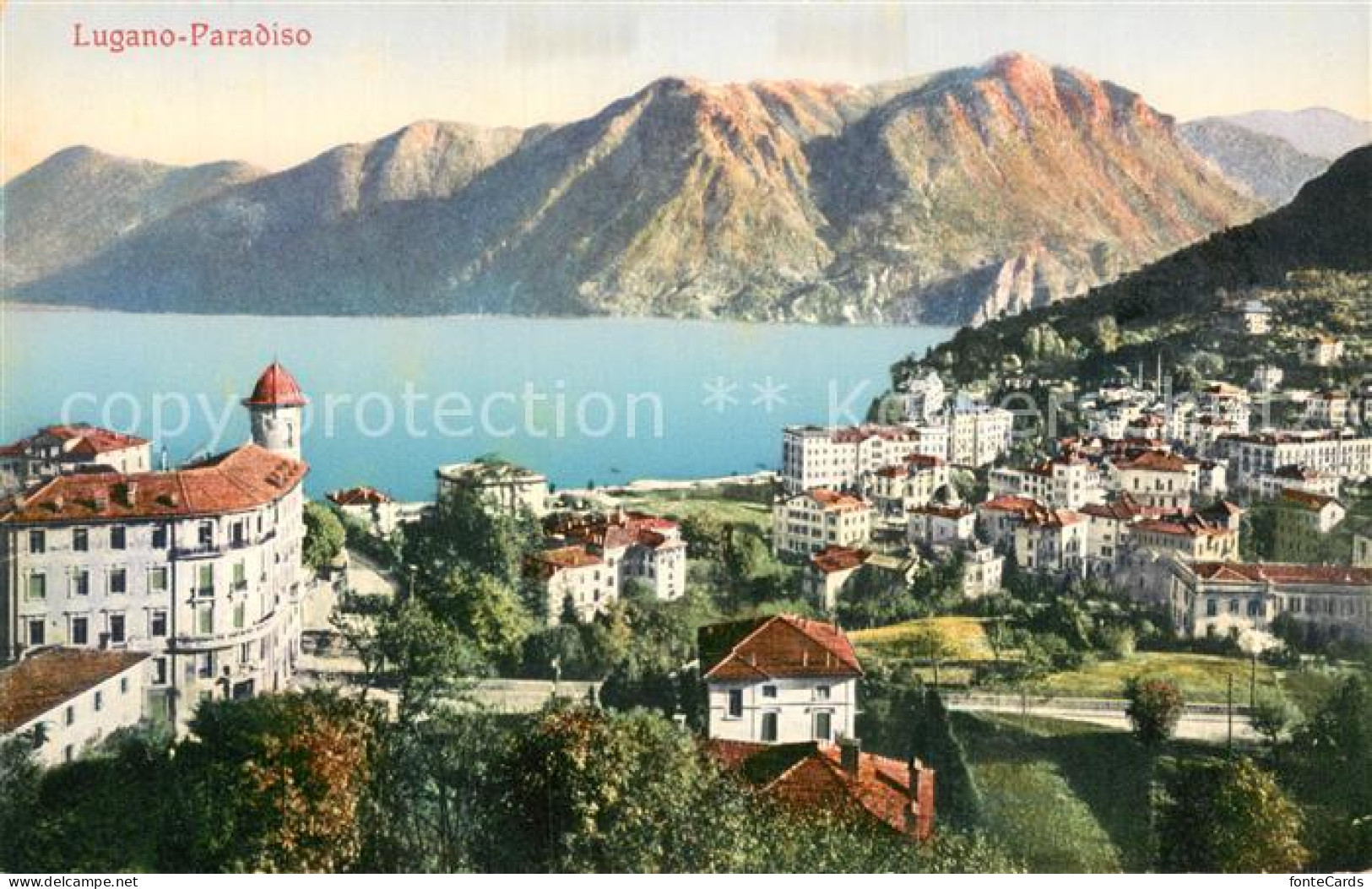 13738292 Paradiso Lago Di Lugano Panorama Paradiso Lago Di Lugano - Autres & Non Classés