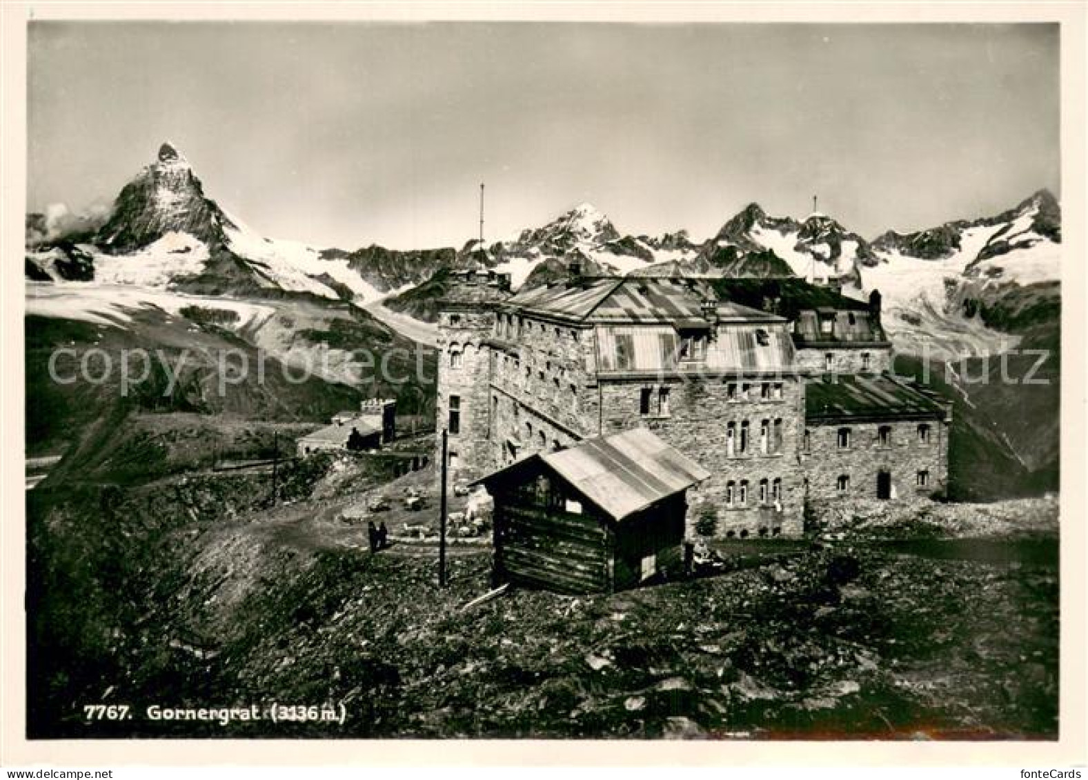 13738241 Gornergrat Zermatt VS Gornergrathotel Mit Matterhorn  - Autres & Non Classés