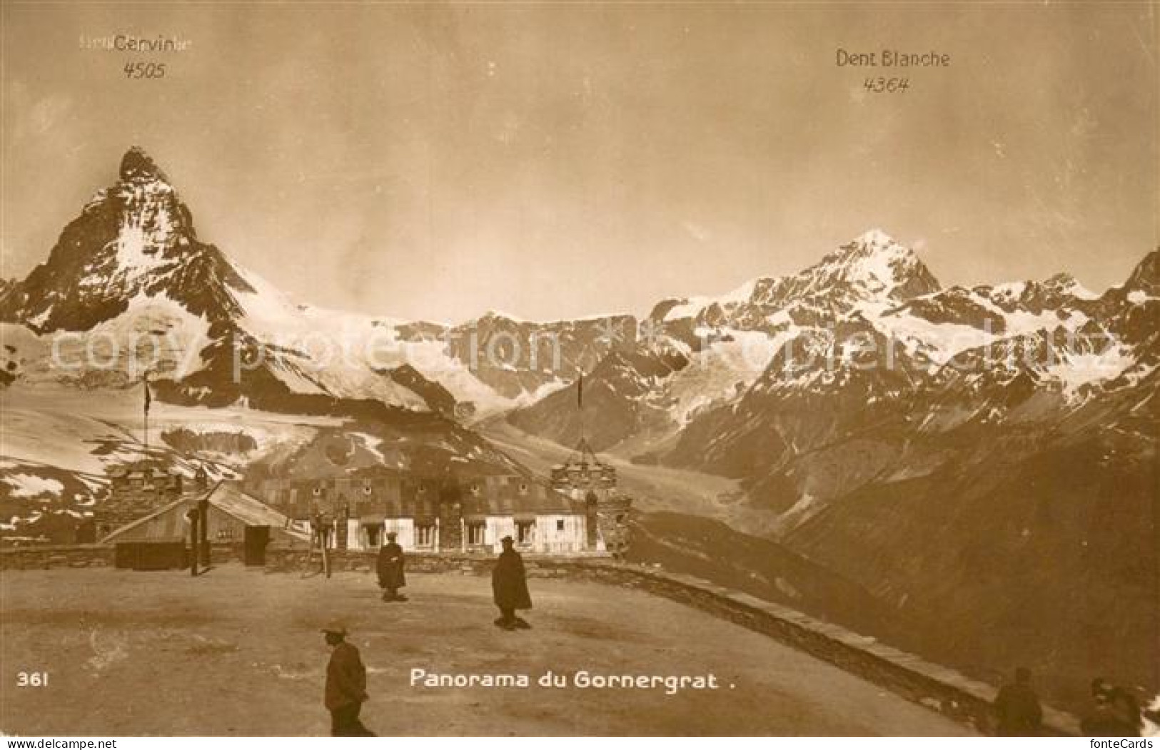 13738168 Gornergrat Zermatt VS Panorama Et Mont Cervin Avec Dent Blanche  - Autres & Non Classés