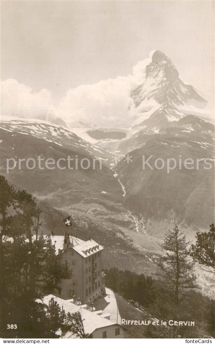 13738142 Zermatt VS Rifflealp Et Le Mont Cervin Zermatt VS - Autres & Non Classés