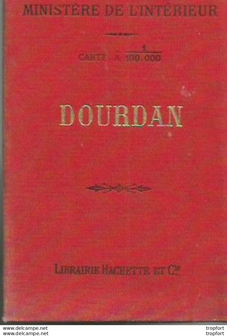 FF / Vintage / Carte De Poche MINISTERE DE L'INTERIEUR DOURDAN Tirage De 1901 - Landkarten