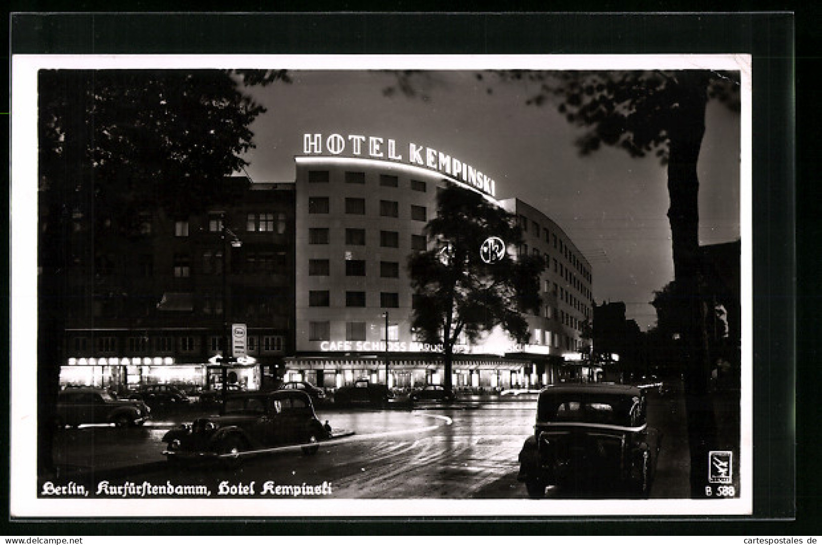 AK Berlin, Kurfürstendamm, Hotel Kempinski Bei Nacht  - Charlottenburg