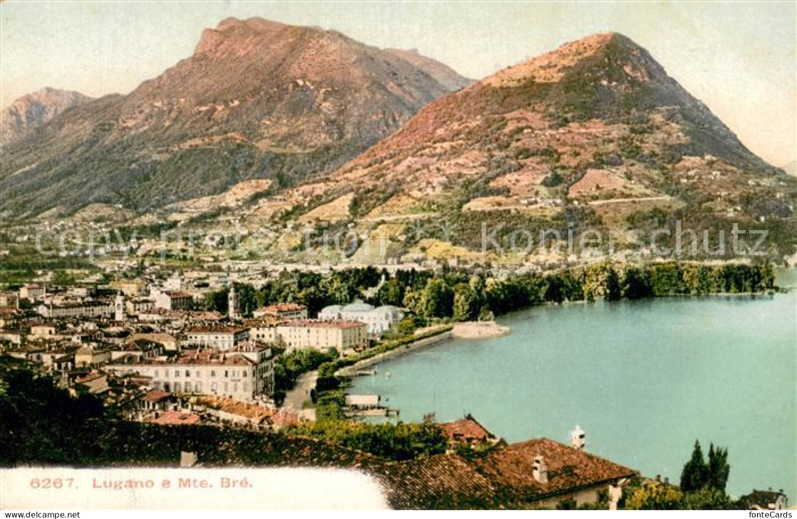 13738011 Lugano Lago Di Lugano Et Monte Bre Lugano Lago Di Lugano - Sonstige & Ohne Zuordnung