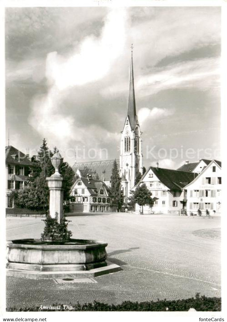 13737523 Amriswil TG Dorfplatz Kirche Amriswil TG - Autres & Non Classés