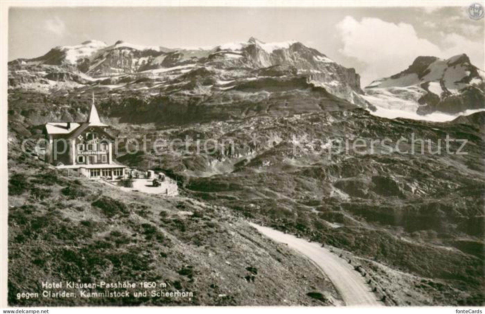 13737328 Klausenpass Hotel Klausen Passhoehe Mit Clariden Kammlistock Und Scheer - Autres & Non Classés