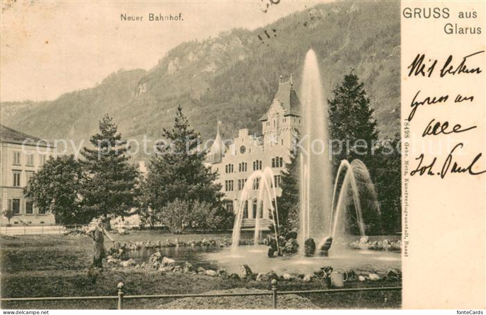 13737311 Glarus GL Neuer Bahnhof Brunnen Glarus GL - Other & Unclassified