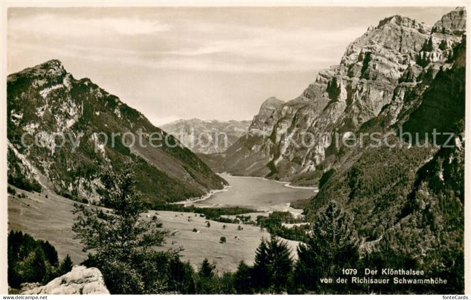 13737288 Kloentalersee Blick Von Der Richisauer Schwammhoehe Kloentalersee - Other & Unclassified