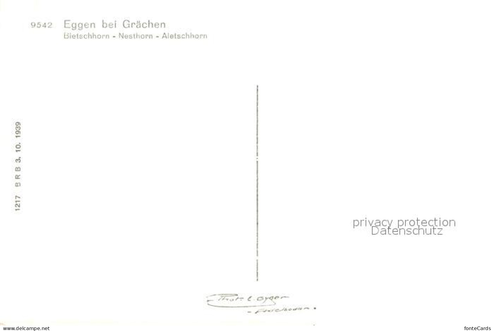13737254 Eggen Mit Bietschhorn Nesthorn Und Aletschhorn Eggen - Autres & Non Classés