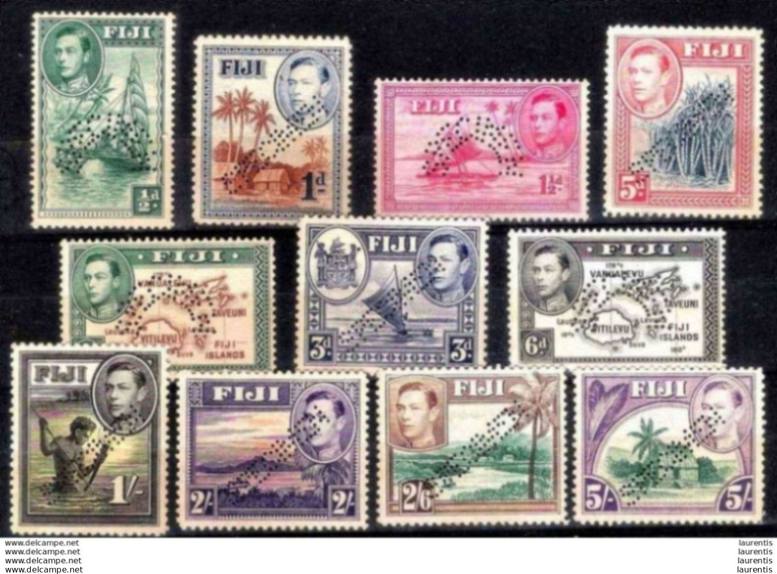20535   Fiji - Yv 104-14 - SPECIMEN  - No Gum - 42,00 (160) - Fidschi-Inseln (...-1970)