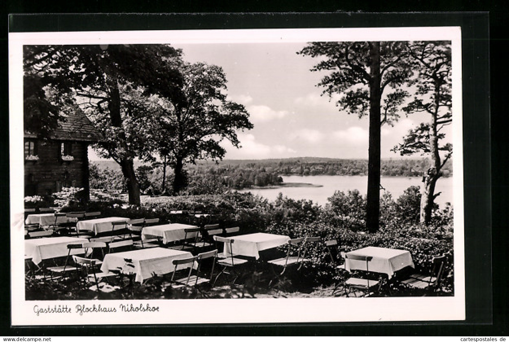 AK Berlin-Nikolskoe, Gaststätte Blockhaus  - Wannsee