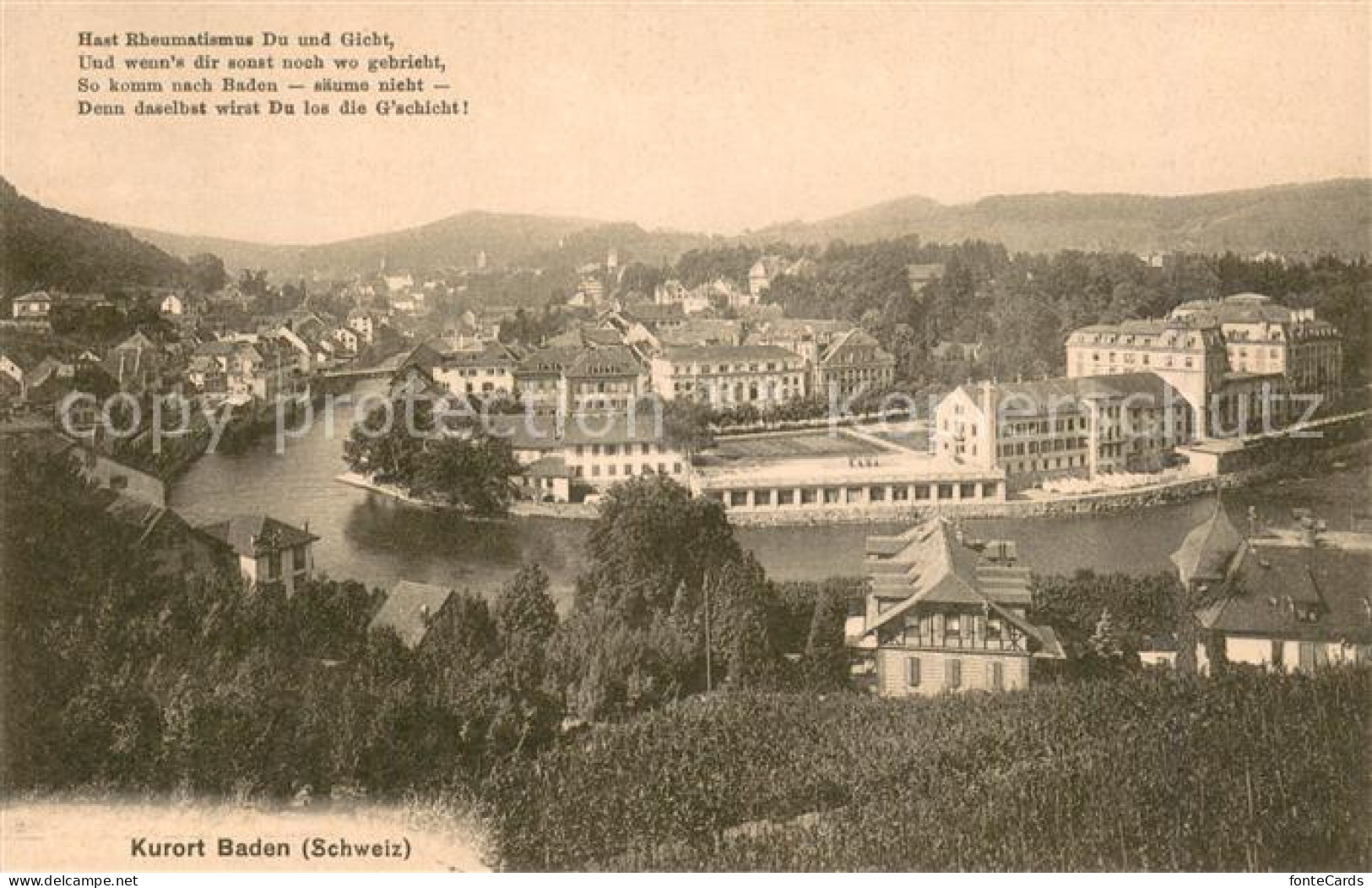 13736011 Baden  AG Sanatorium Panorama  - Other & Unclassified