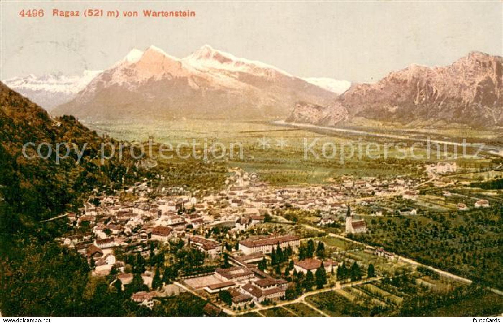 13735994 Ragaz Bad SG Panorama Vom Wartenstein  - Other & Unclassified