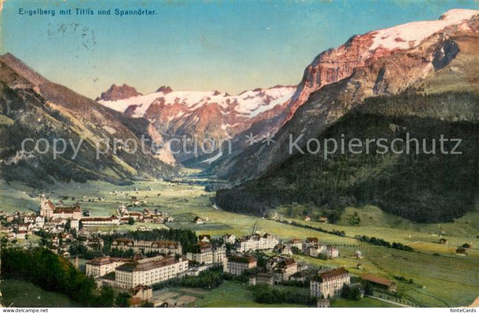 13735693 Engelberg  OW Panorama Mit Titlis Und Spannoerter  - Other & Unclassified