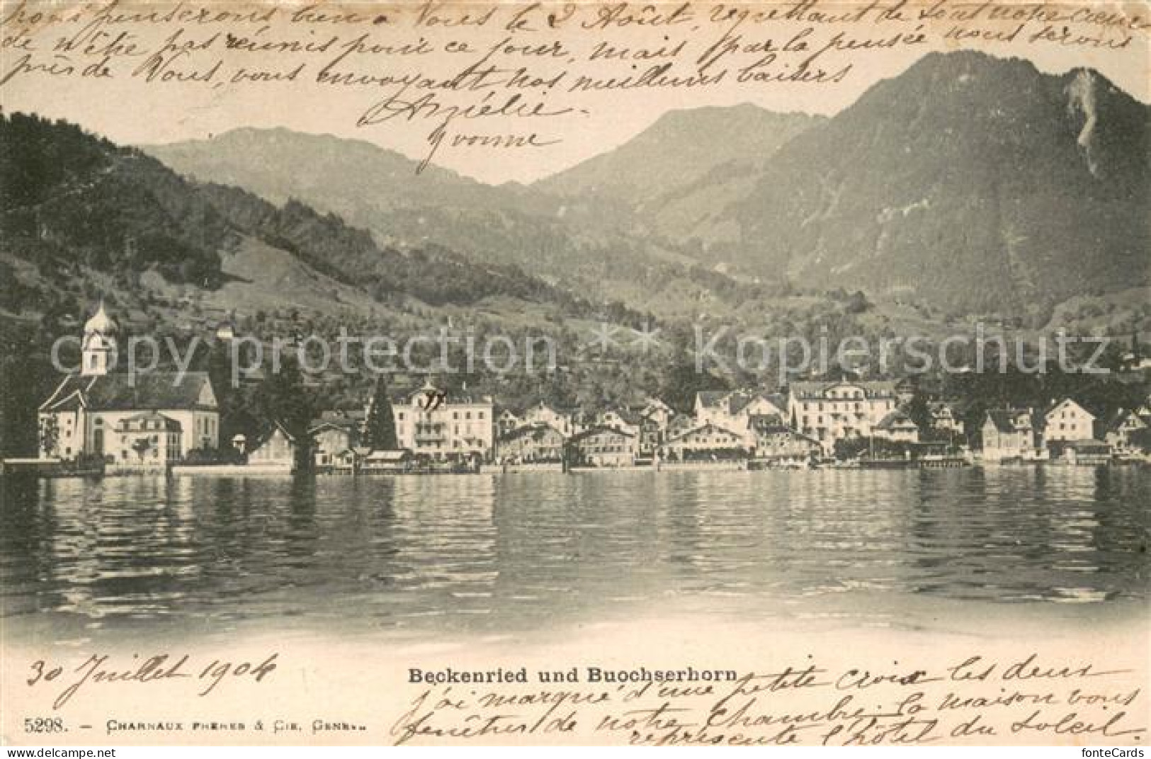 13735648 Beckenried Vierwaldstaettersee Mit Buochserhorn  - Autres & Non Classés