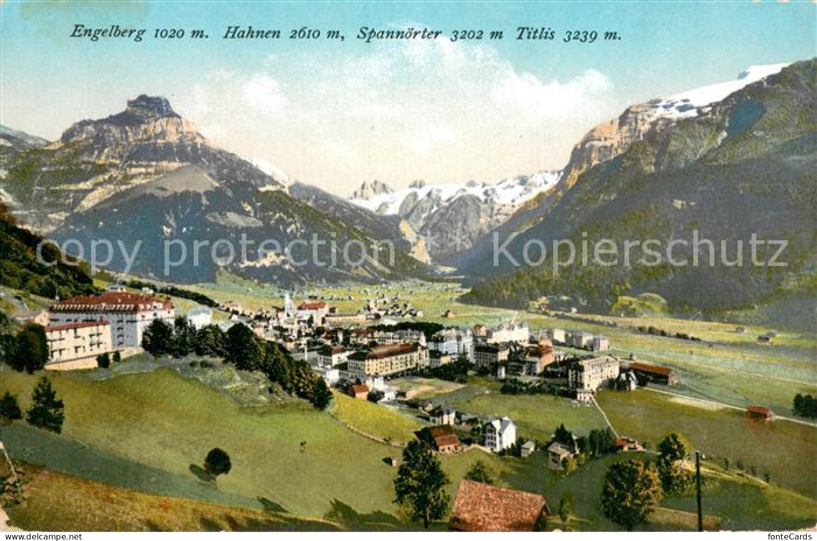 13735643 Engelberg  OW Mit Hahnen Spannoerter Und Titlis  - Other & Unclassified