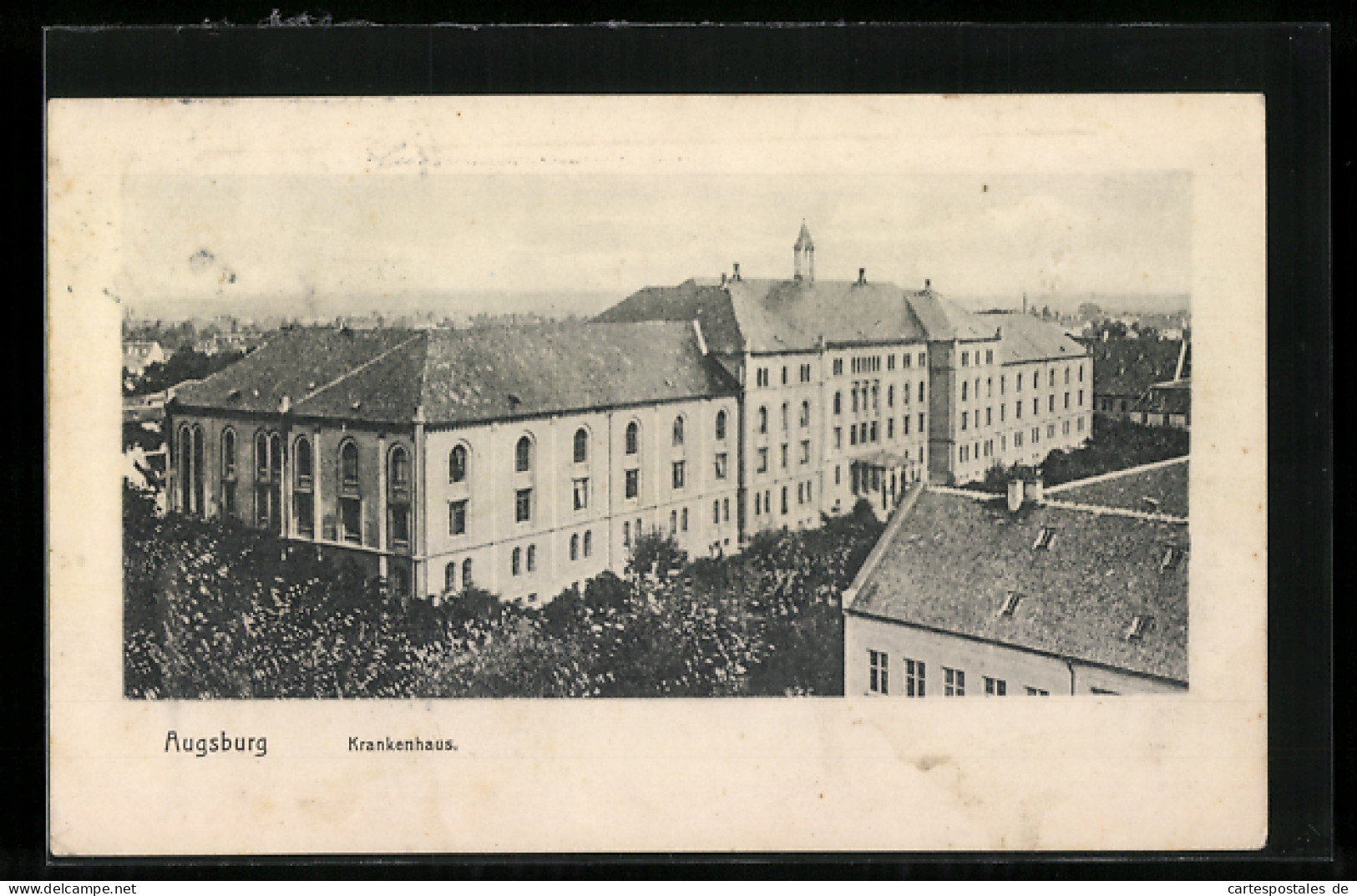 AK Augsburg, Krankenhaus Aus Der Vogelschau  - Augsburg