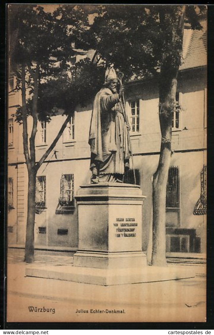 AK Würzburg, Julius Echter-Denkmal  - Wuerzburg