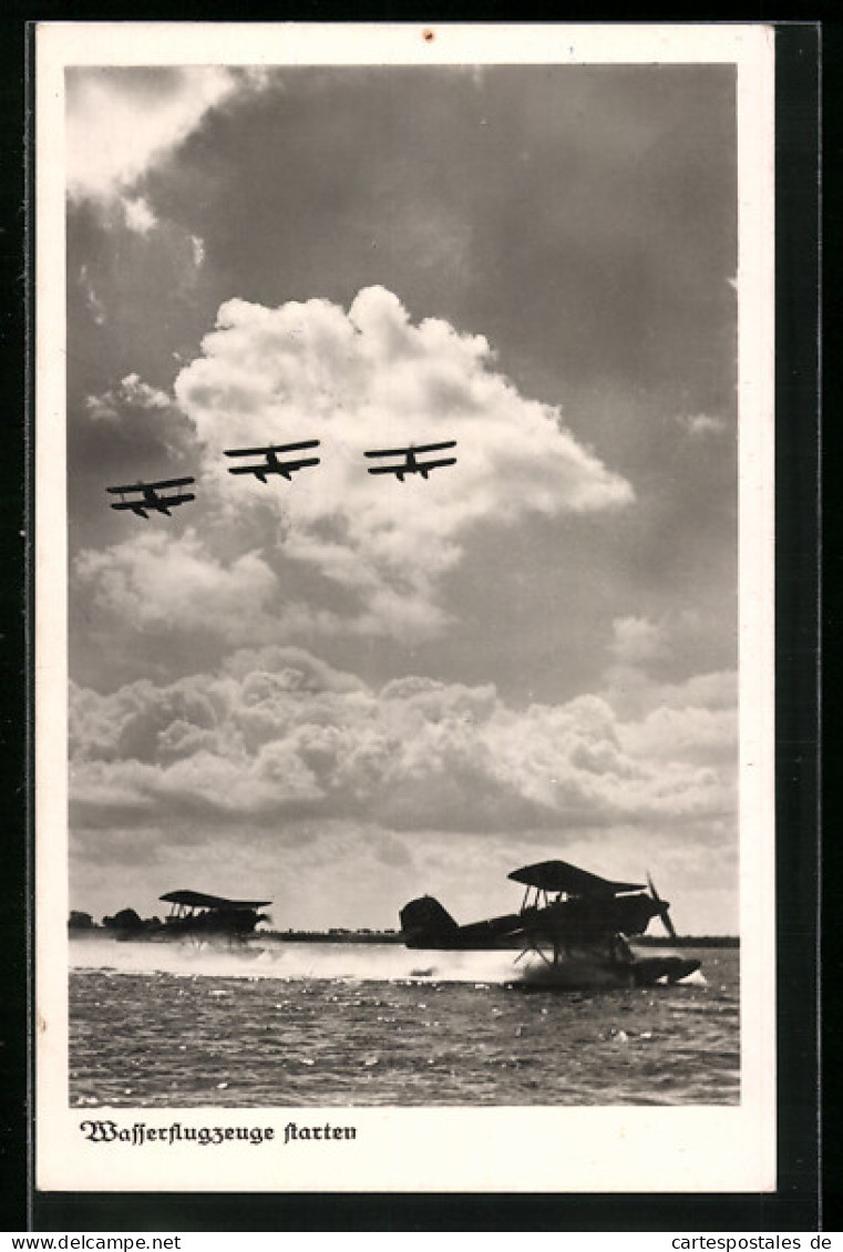 AK Wasserflugzeuge Beim Start Und In Der Luft  - Sonstige & Ohne Zuordnung