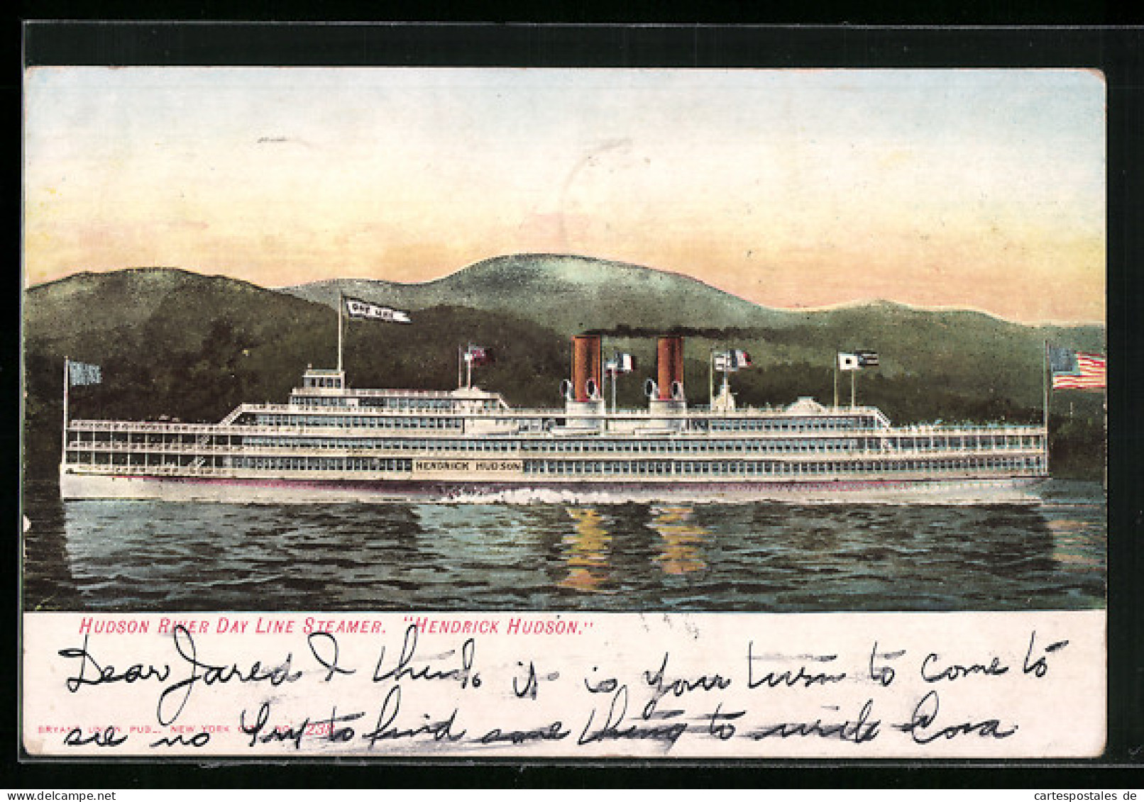 AK Hudson River Day Line Steamer Hendrick Hudson  - Otros & Sin Clasificación