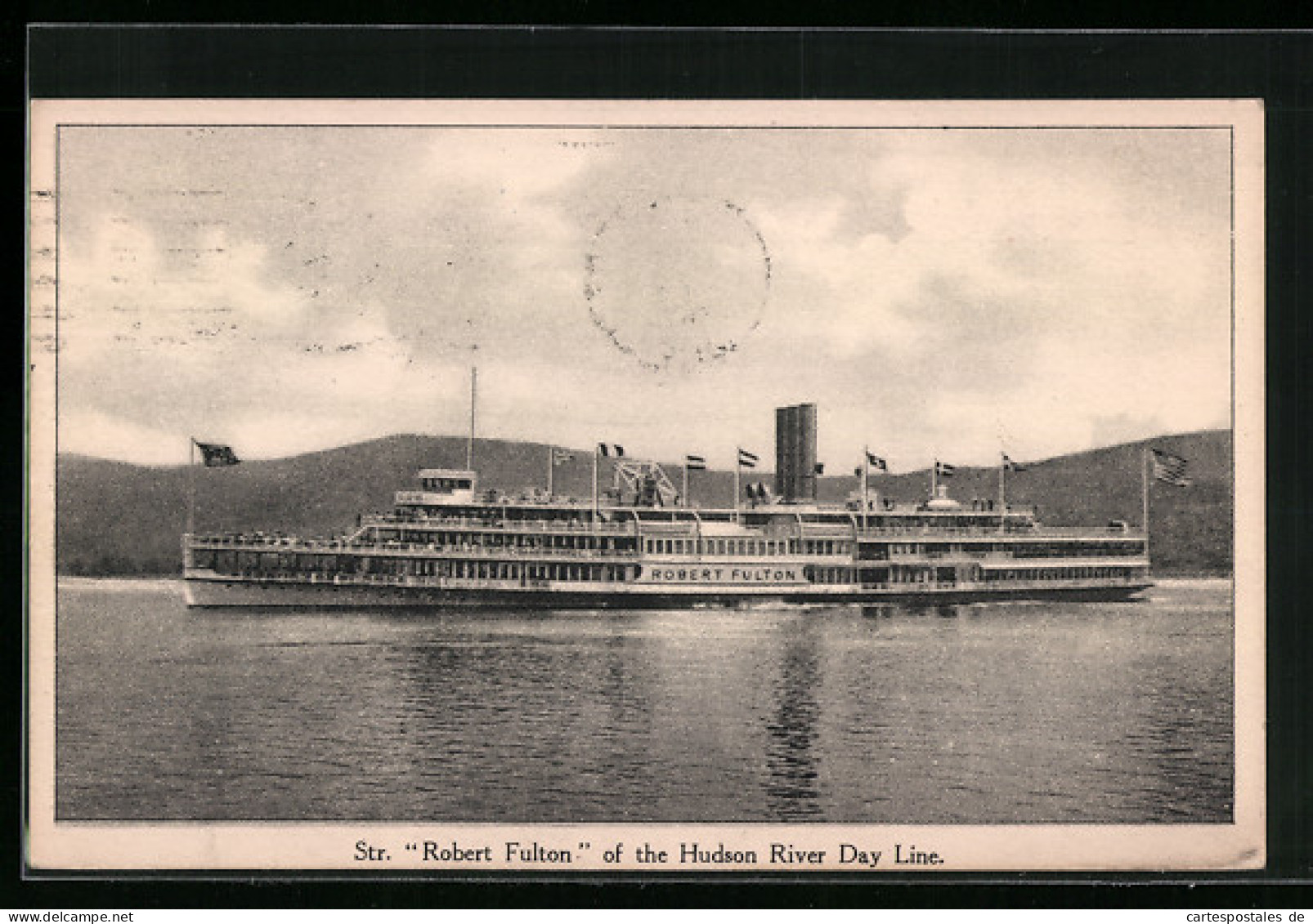 AK Steamer Robert Fulton Of The Hudson River Day Line  - Otros & Sin Clasificación