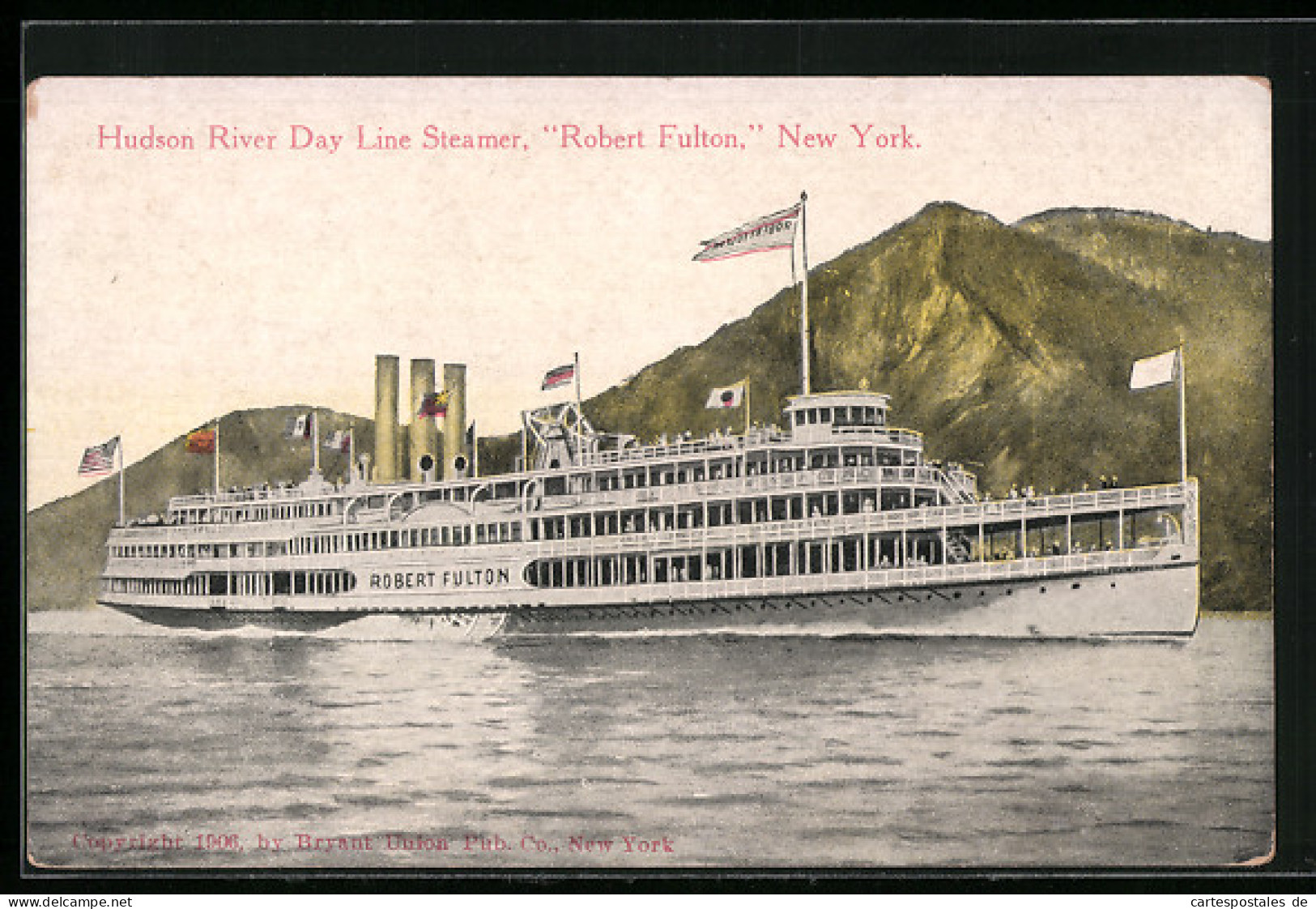 AK New York, Hudson River Day Line Steamer Robert Fulton  - Otros & Sin Clasificación