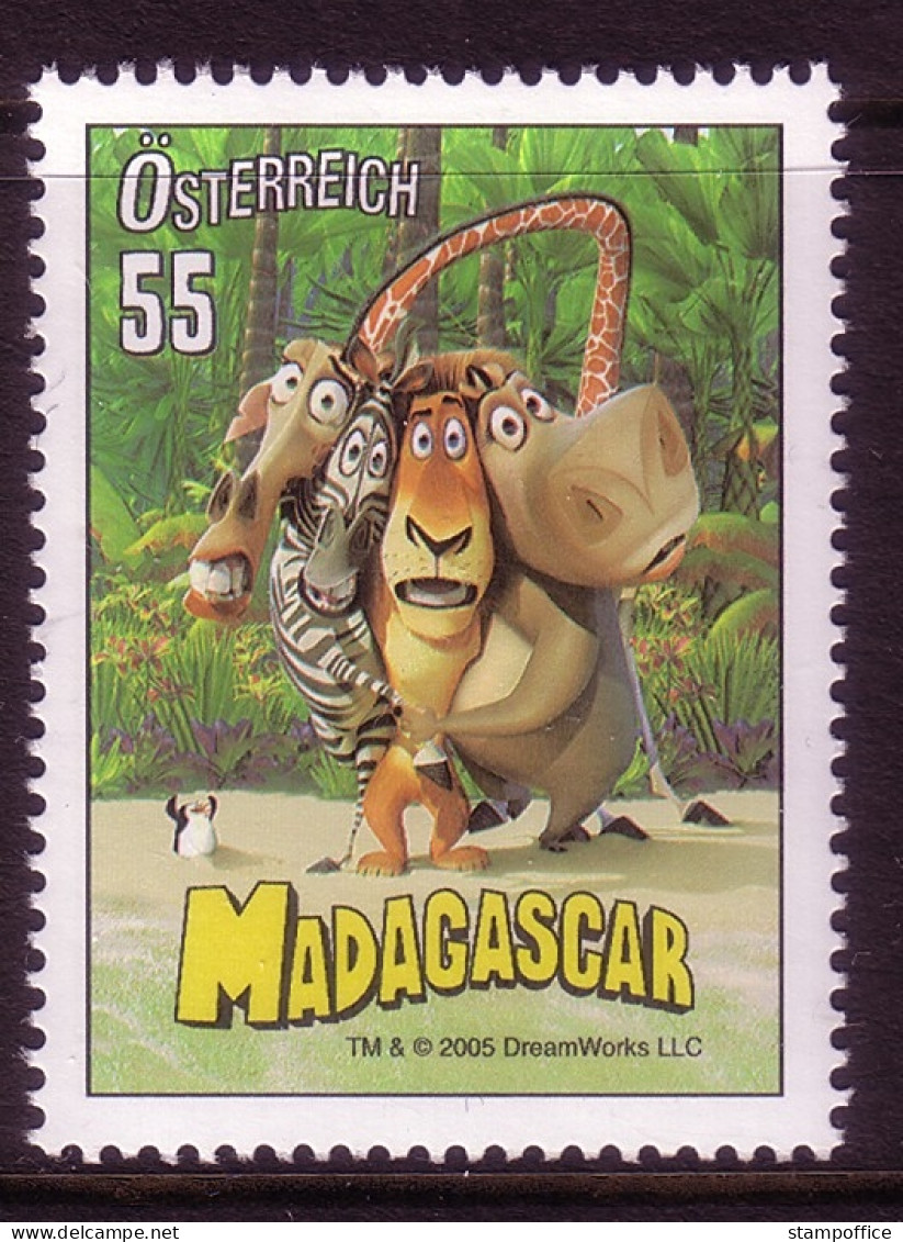 ÖSTERREICH MI-NR. 2536 POSTFRISCH(MINT) TRICKFILM MADAGASCAR - Stripsverhalen