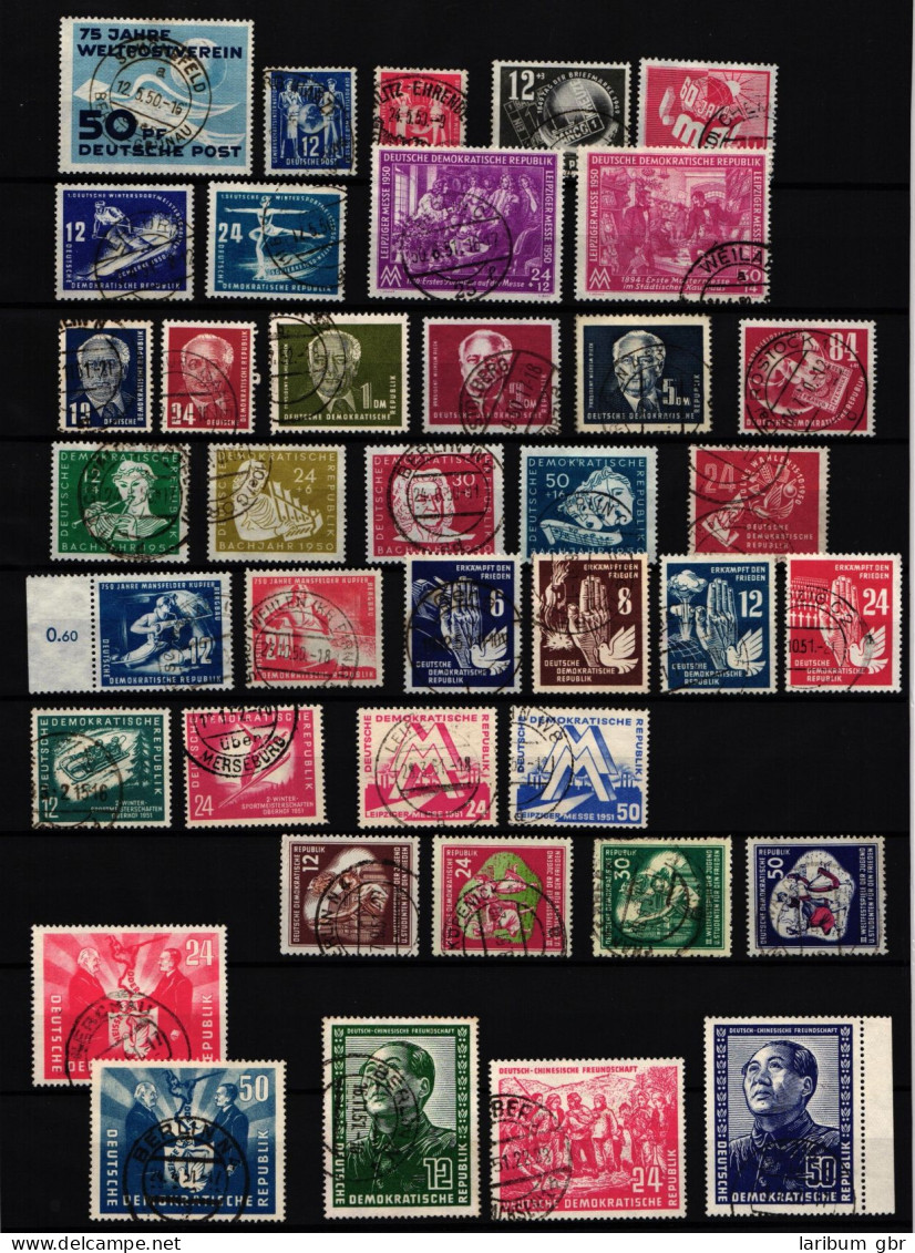 DDR Lot Aus Jahrgang 1949-1951 Gestempelt #JB588 - Altri & Non Classificati