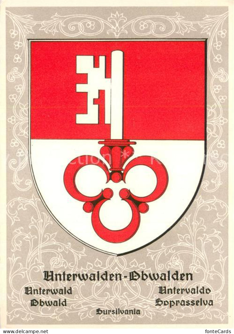 13734743 Unterwalden Nidwalden Kanton Unterwald Obwald Sursilvania Wappen Unterw - Autres & Non Classés