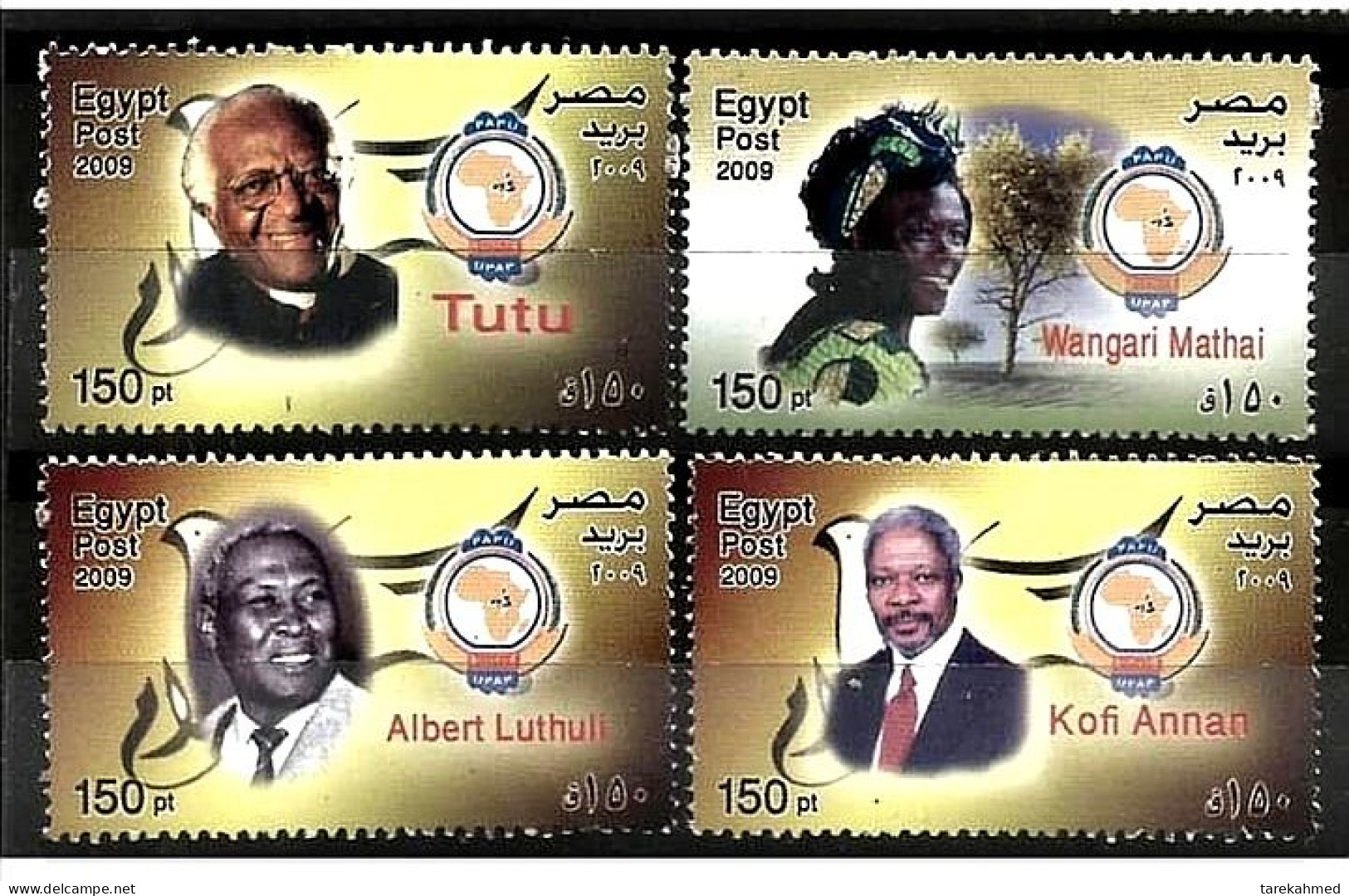 EGYPT 2009, African Famous People With NOBEL PRIZE / MNH. - Neufs