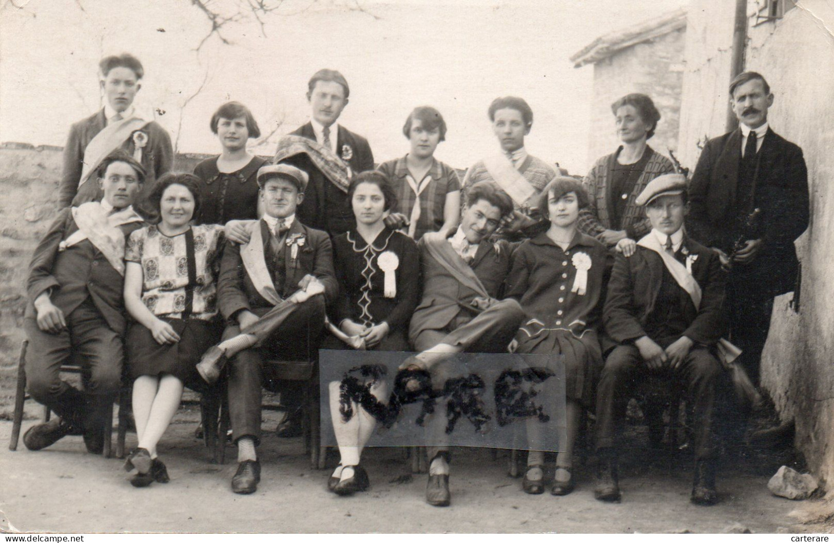 CARTE PHOTO,49,MAINE ET LOIRE,CHOLET,AMIS,CONSCRIT,RARE - Cholet