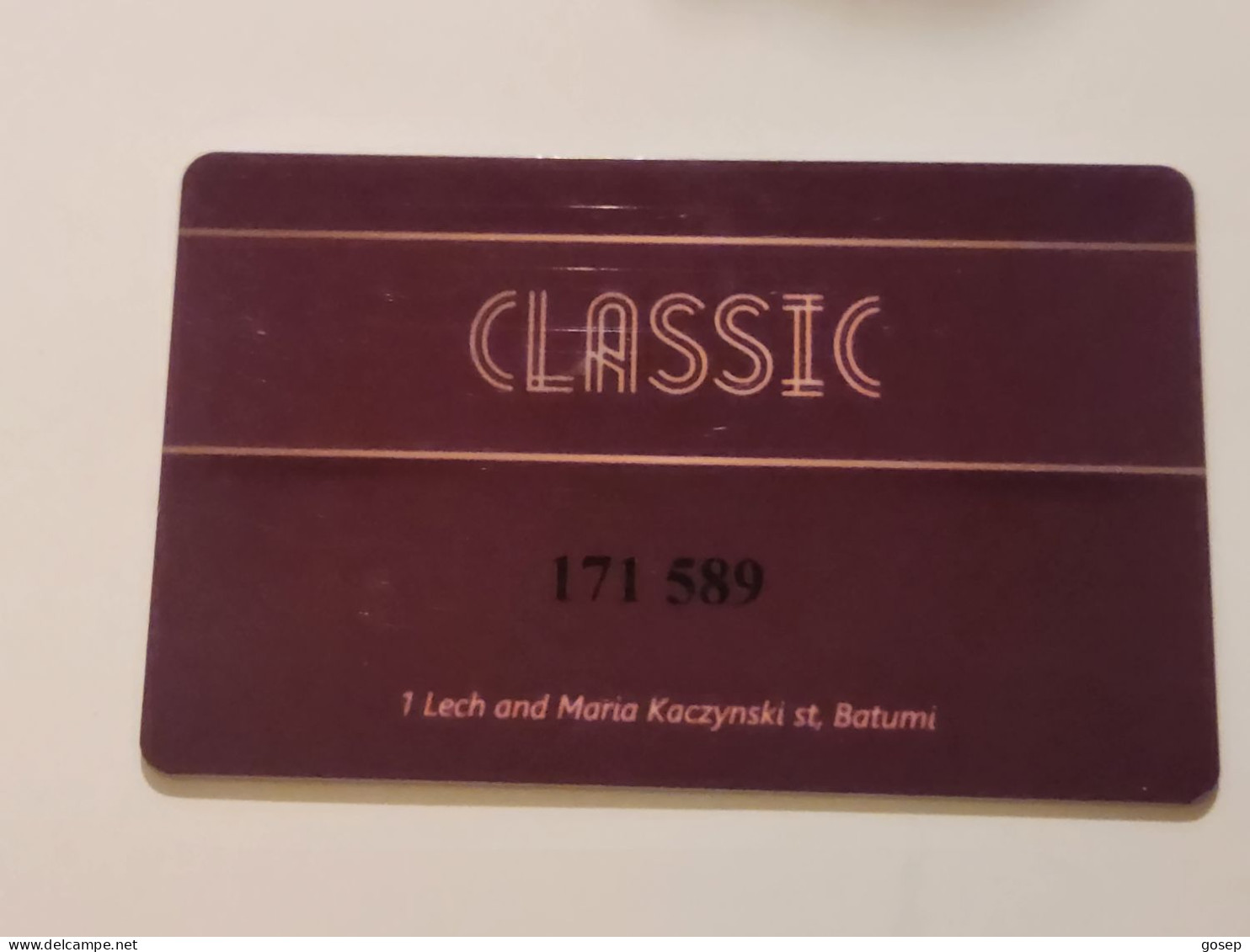 Georgia-EOLIPSE  CLASSIC 171-589-KEY CARD-(1068)(?)GOOD CARD - Hotelkarten