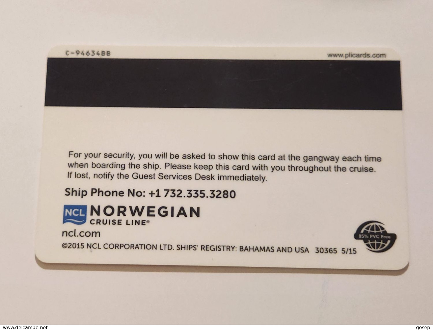 U.S.A-NORWEGIAN HOTAL-KEY CARD-(1069)(?)GOOD CARD - Hotelkarten