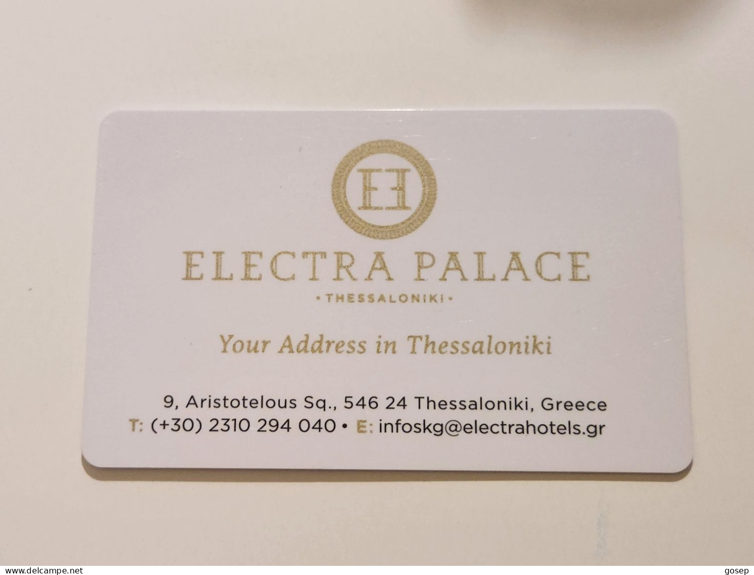 GREECE-ELECTRA PALACE HOTAL-KEY CARD-(1070)(?)GOOD CARD - Hotel Keycards