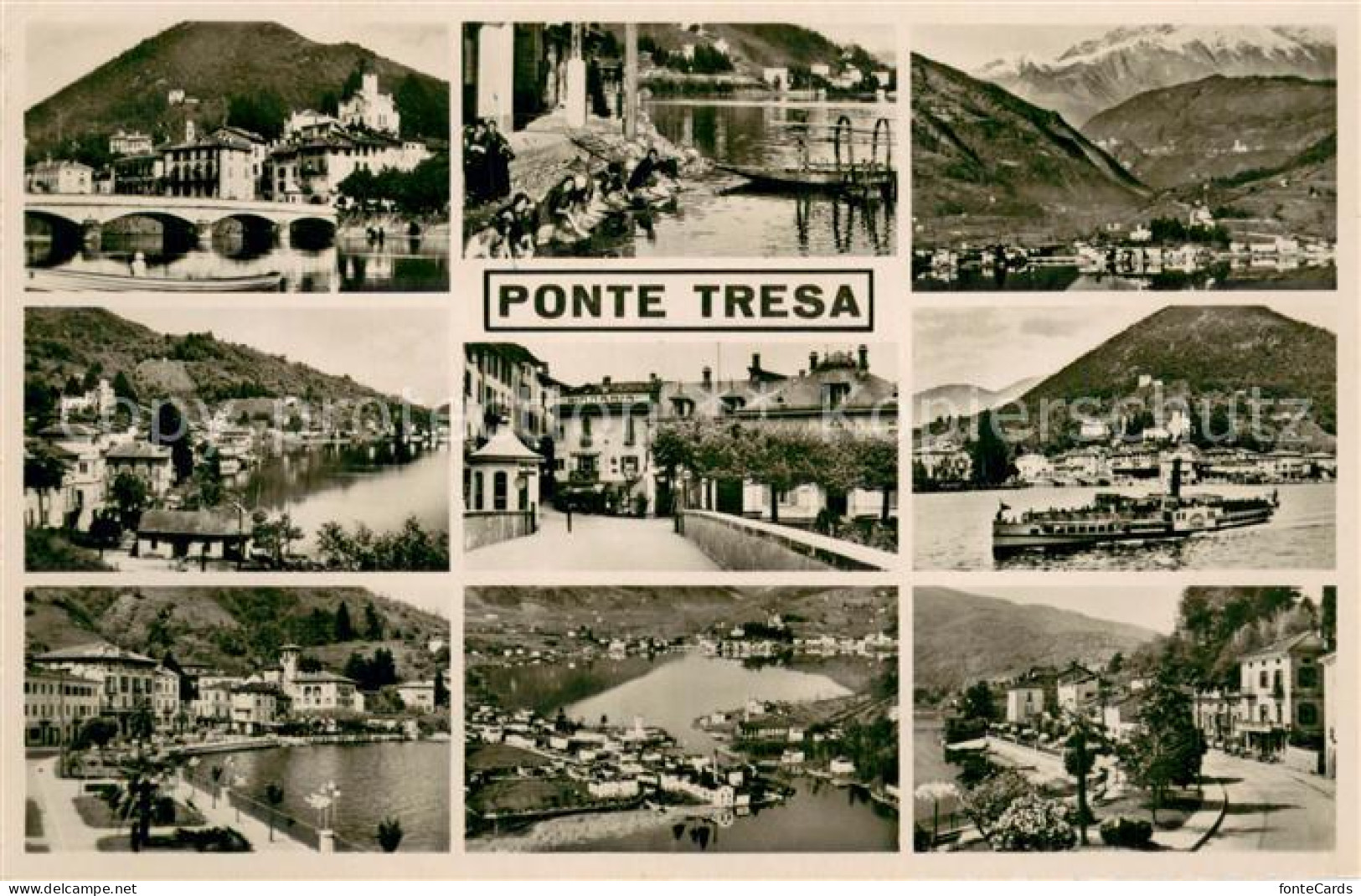 13733350 Ponte-Tresa TI Orts Und Teilansichten   - Sonstige & Ohne Zuordnung