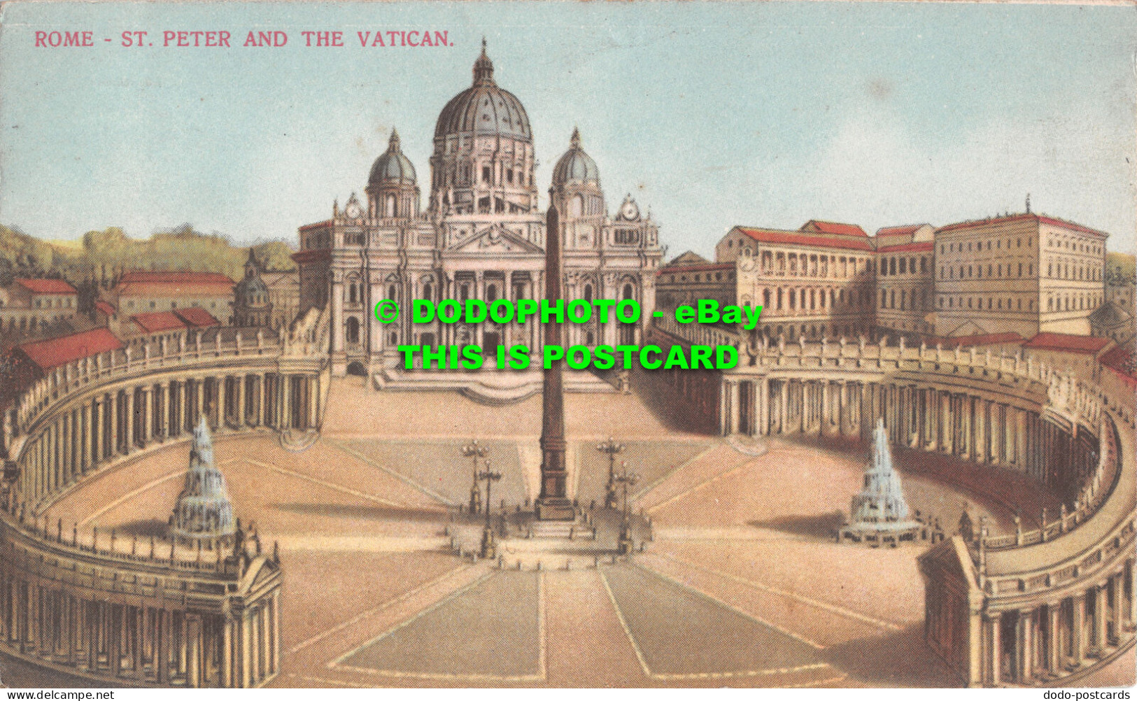 R511042 Rome. St. Peter And The Vatican. Stab. Arti Grafiche Bertarelli Milano. - Wereld