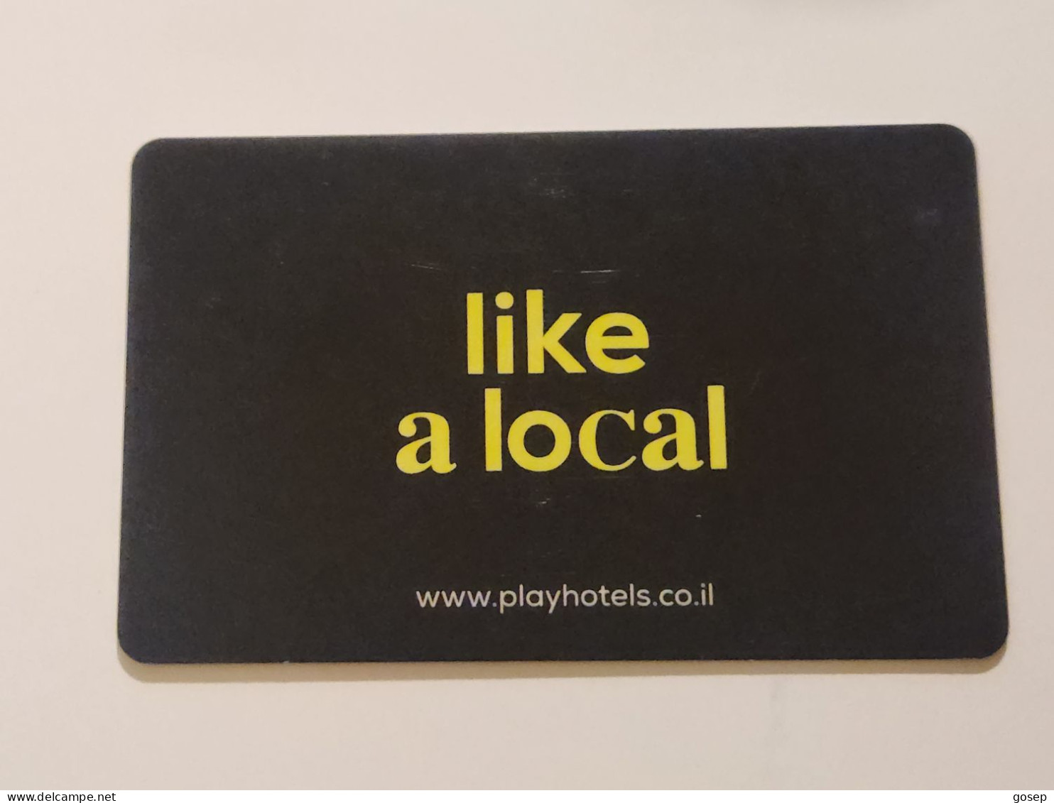 ISRAEL-PLAY HOTAL- HOTAL-KEY CARD-(1071)(?)GOOD CARD - Cartas De Hotels