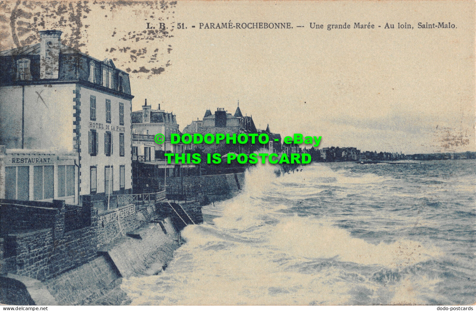 R511697 Parame Rochebonne. Une Grande Maree. Au Loin. Saint Malo. Nouvelles Gale - Wereld