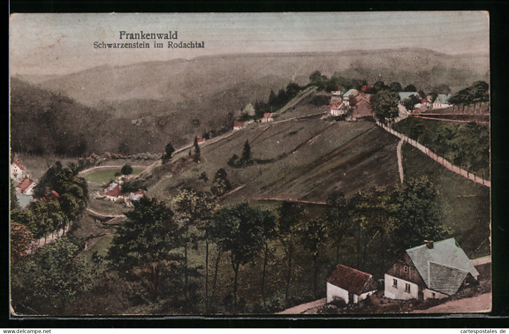 AK Schwarzenstein Im Rodachtal, Ortsansicht Aus Der Vogelschau  - Bad Rodach